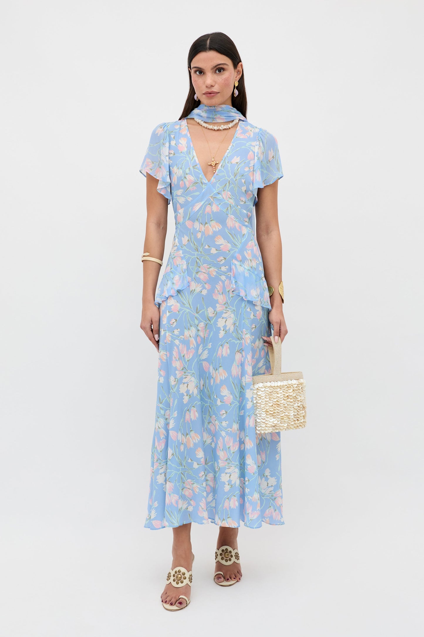 Evie -  Watercolour Floral Blue