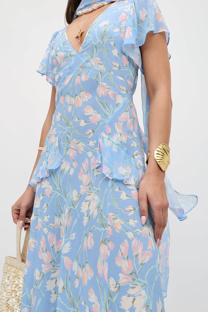 Evie -  Watercolour Floral Blue