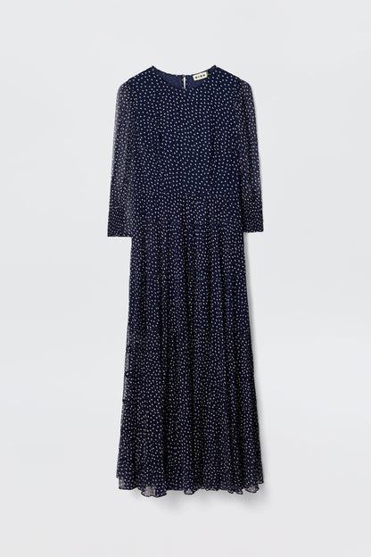 Kristen - Navy Polka Dot