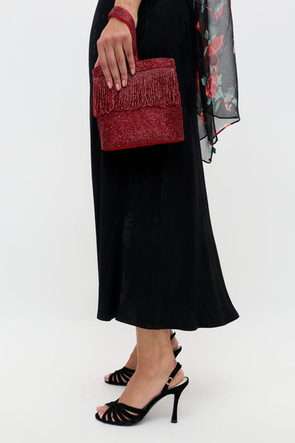 Sandrine - Black Poppy Jacquard
