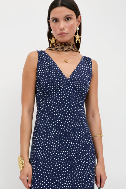 Sandrine - Mini Dot Navy