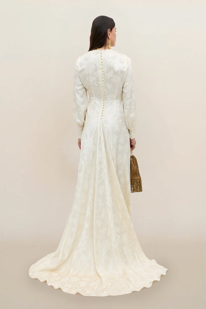 Clementine - Daisy Jacquard Champagne