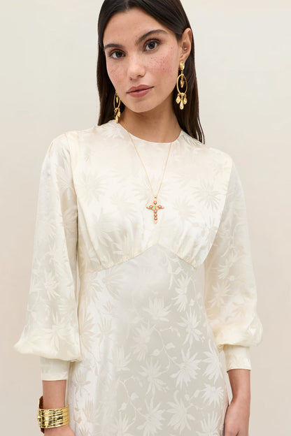Clementine - Daisy Jacquard Champagne