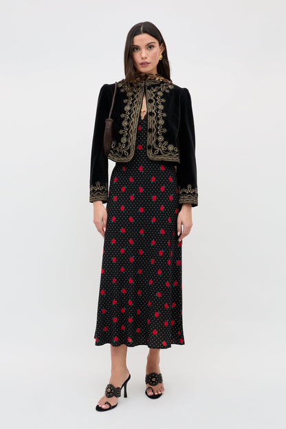 Clarice - Rose Spot Black