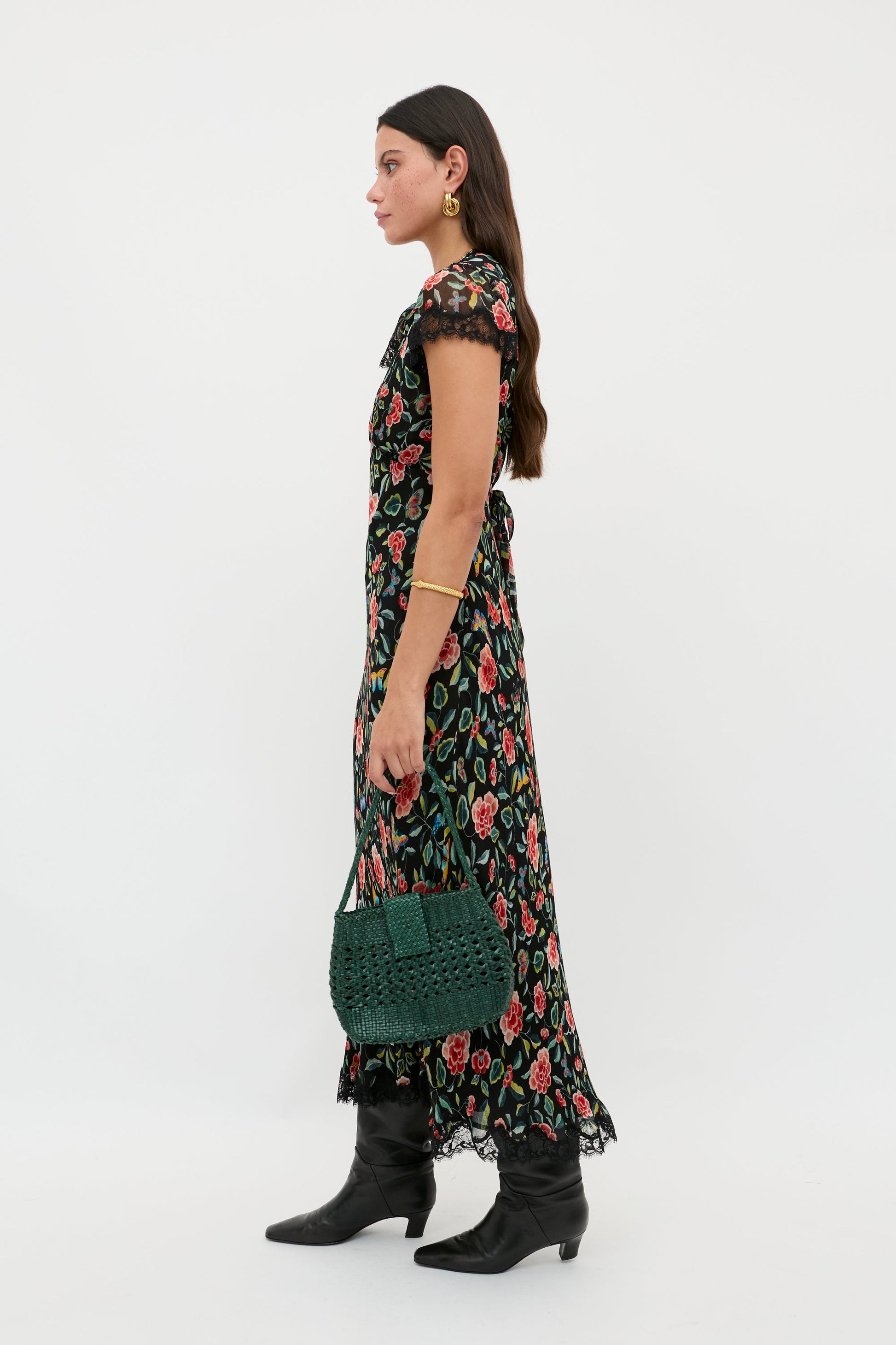 Clarice - Butterfly Floral Black
