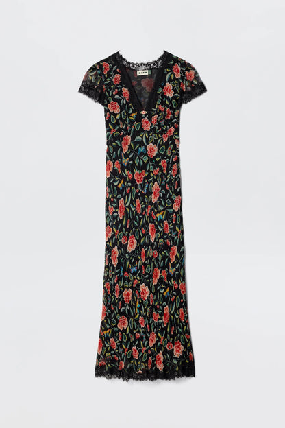 Clarice - Butterfly Floral Black