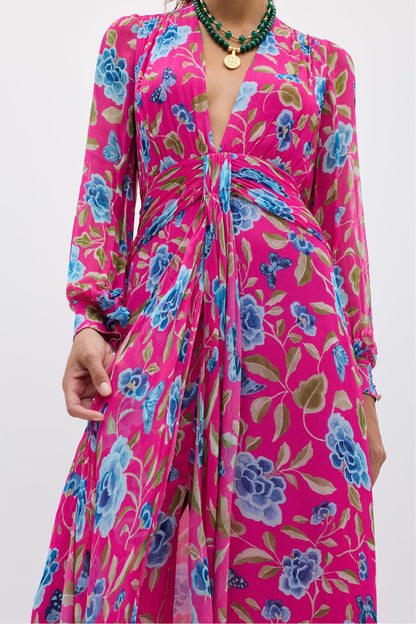 Meera - Butterfly Floral Magenta