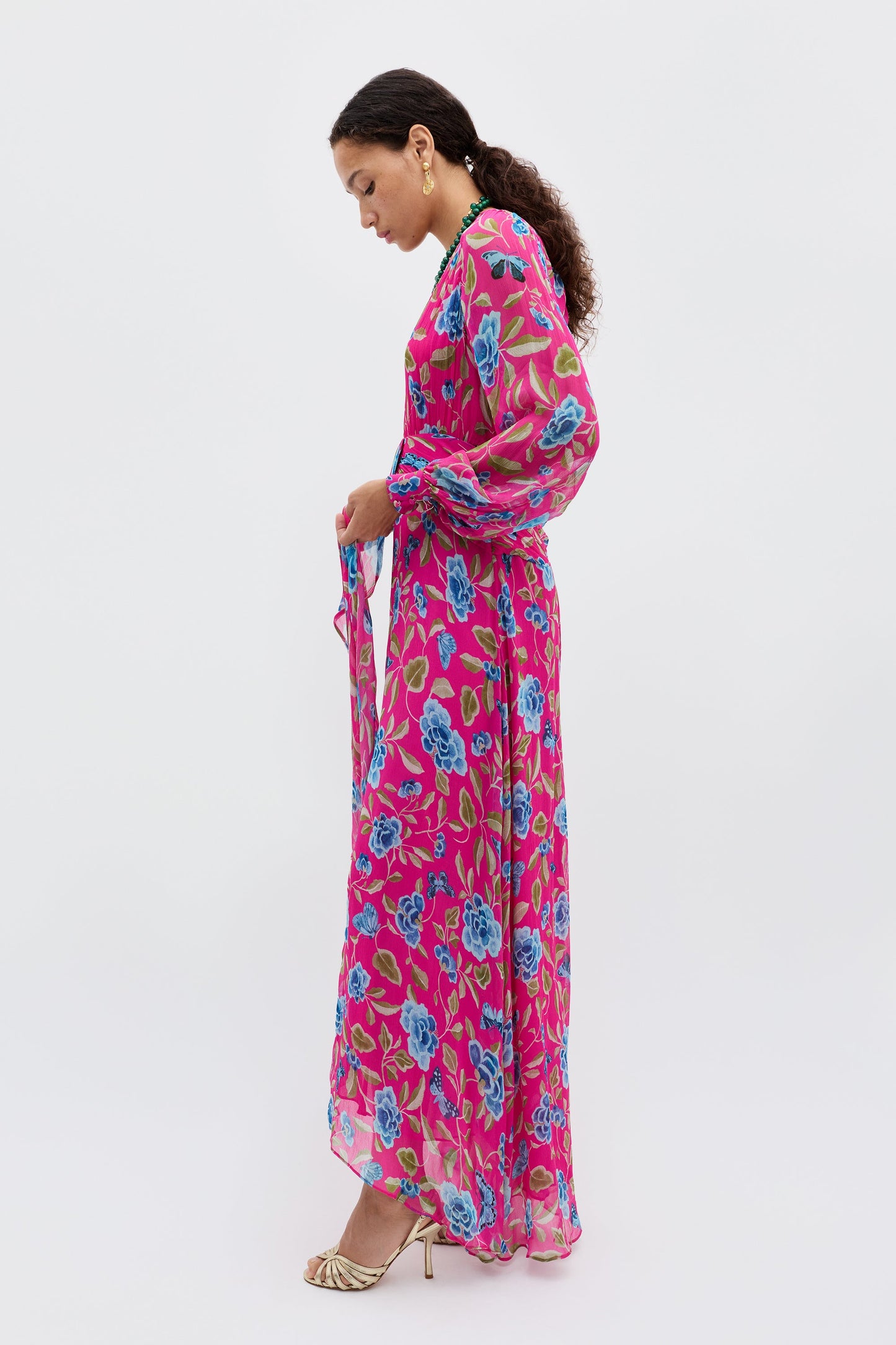 Meera - Butterfly Floral Magenta