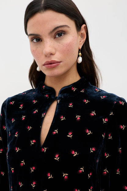 Calla - Dandy Embroidery Deep Navy
