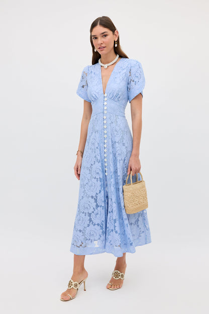 novara dress vintage blue