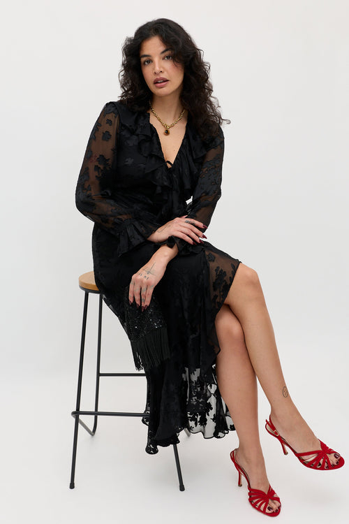 Gracye  -  Bouquet Devoré Black