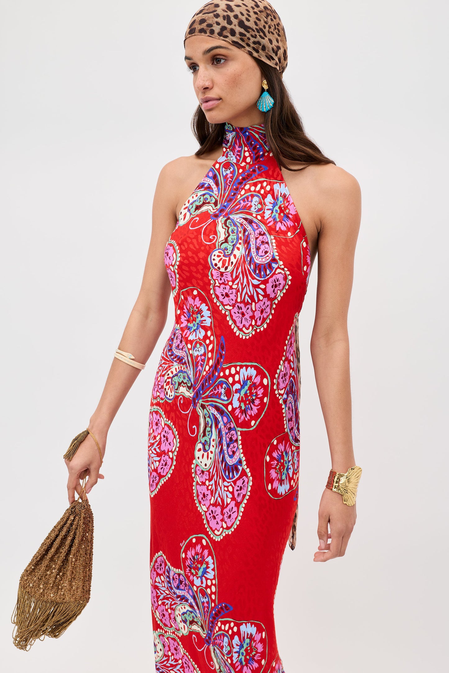 Maura - Butterfly Bloom Jacquard Red