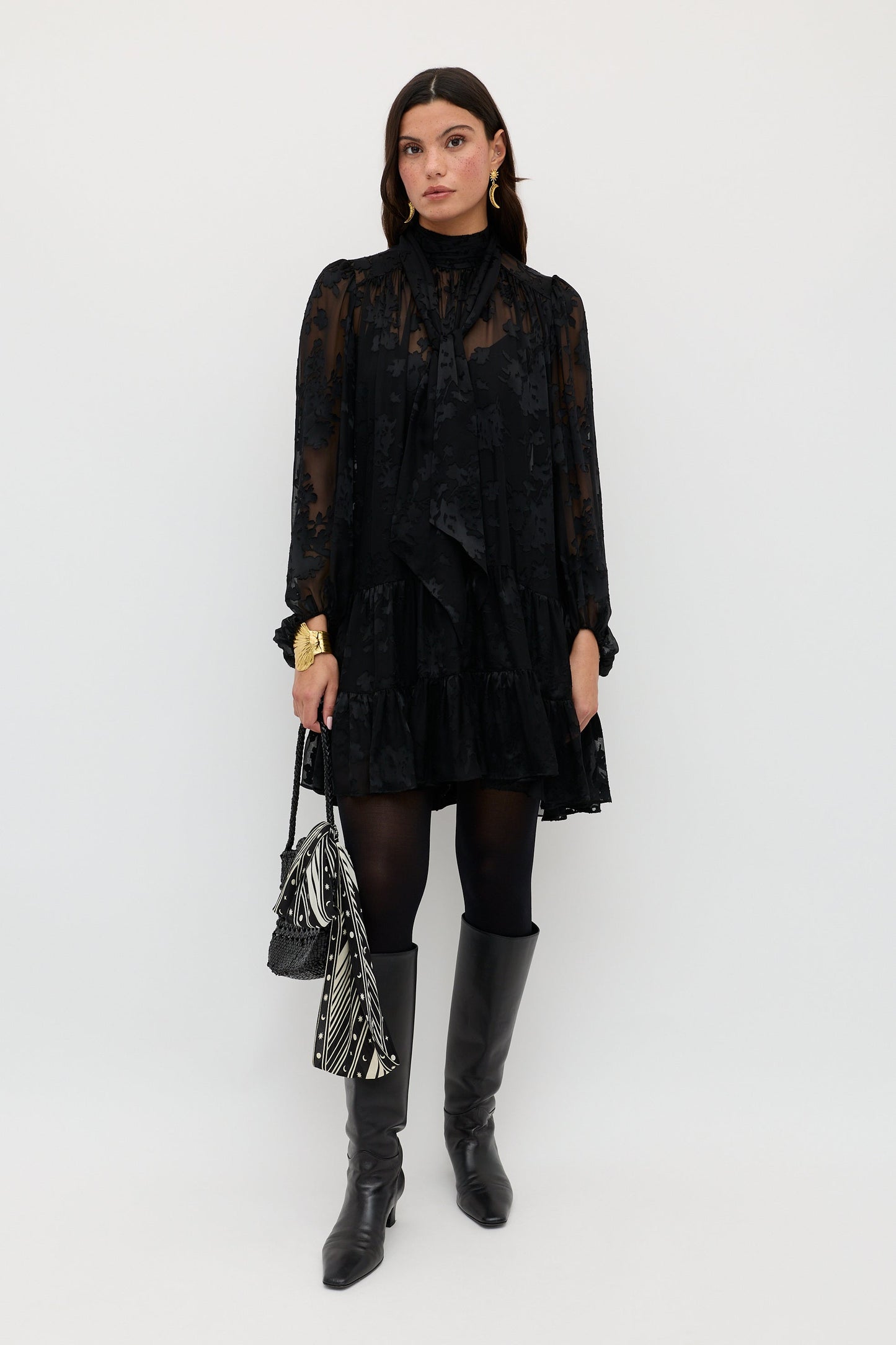Anaya  -  Bouquet Devoré Black