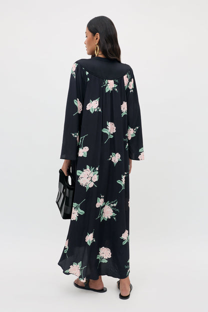 Lucilla - Peonies Scatter Black