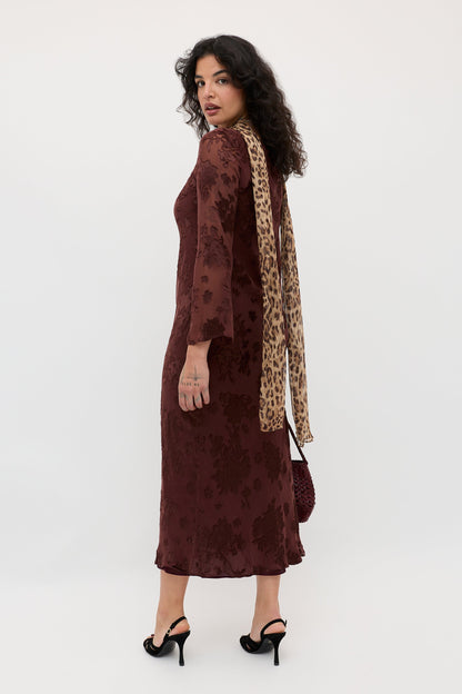 Noraya  -  Bouquet Devoré Brown