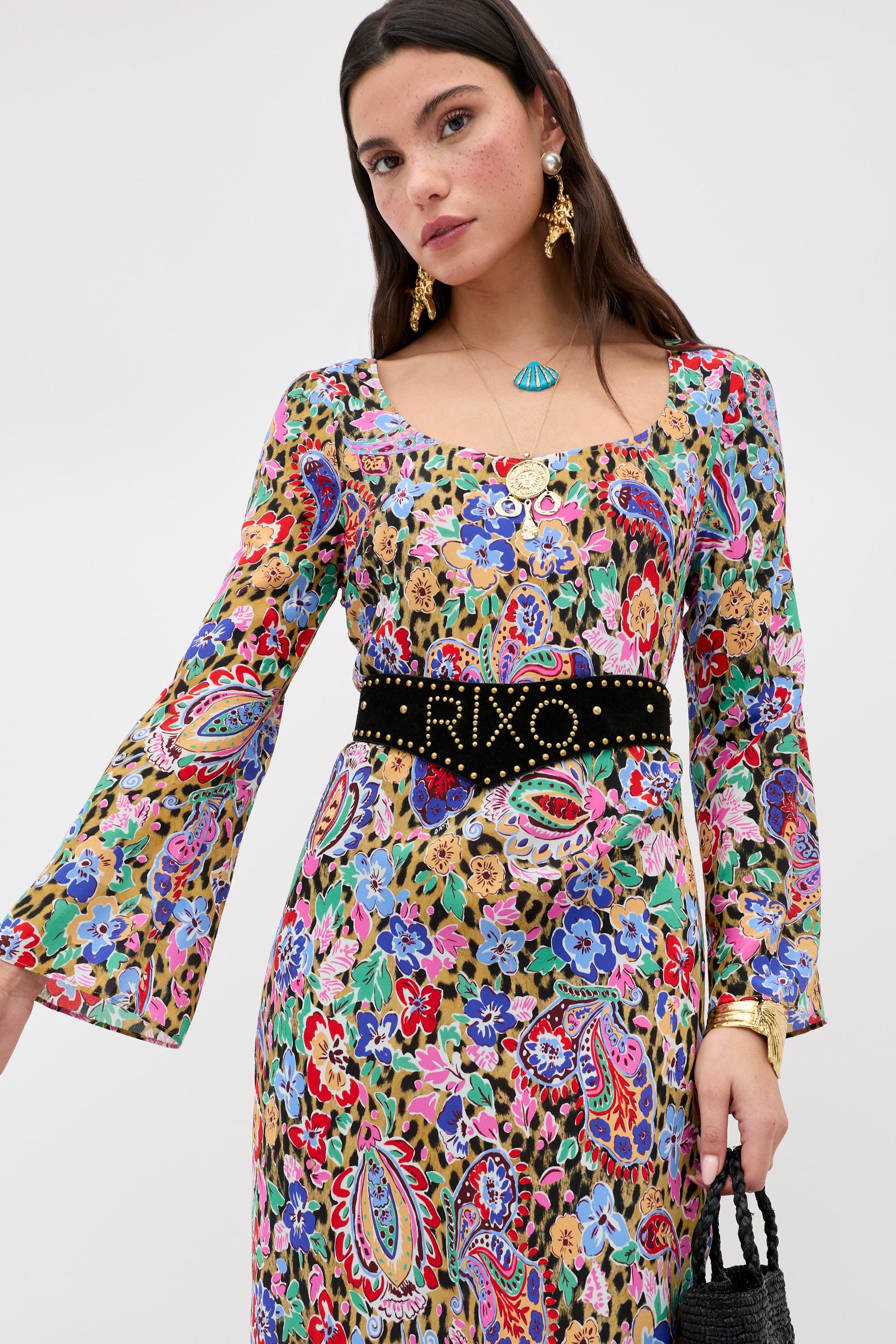 Noraya - Cara Floral Leopard Brown