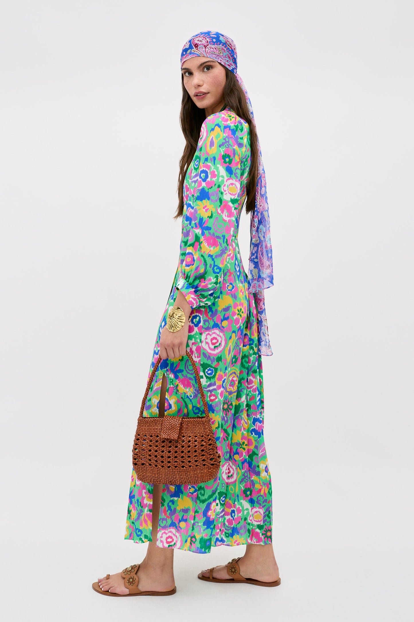 Alfie - Ikat Bloom Green
