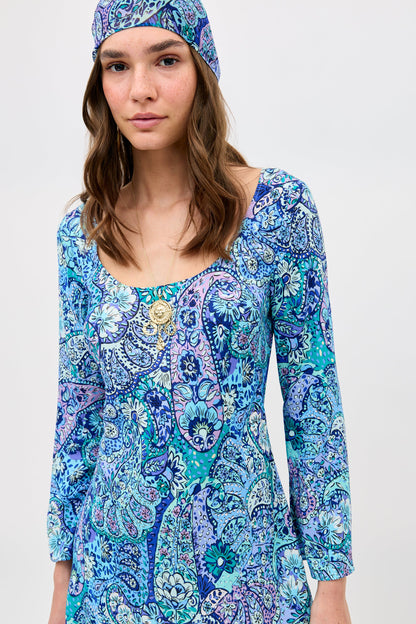 Dulce - Paisley Floral Blue