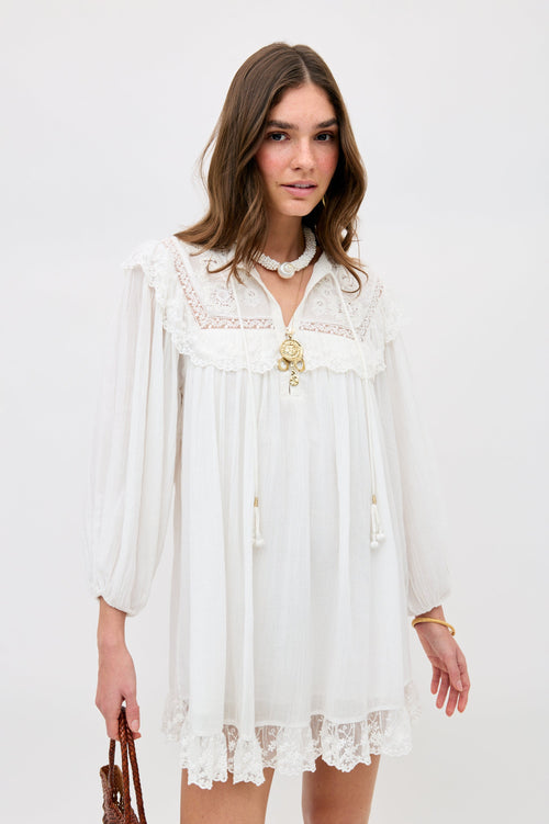 Inez - Lilly Embroidery Ivory