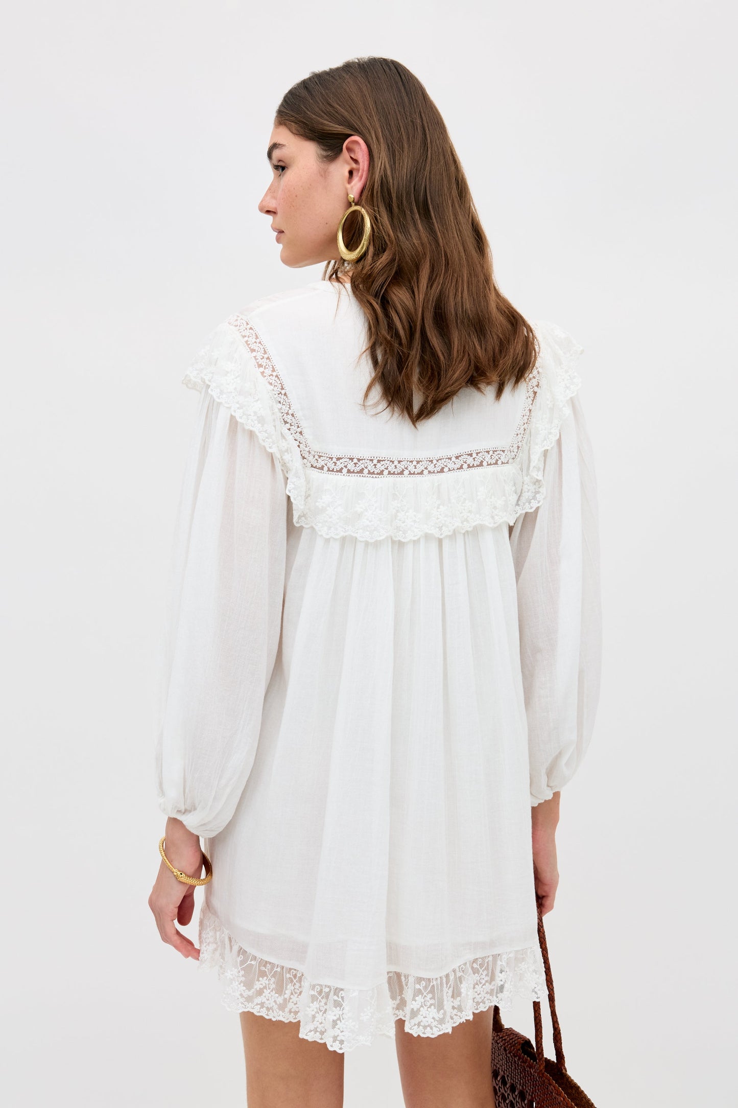 Inez - Lilly Embroidery Ivory