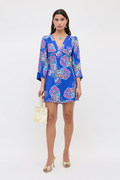 Margaux - Butterfly Bloom Jacquard Blue