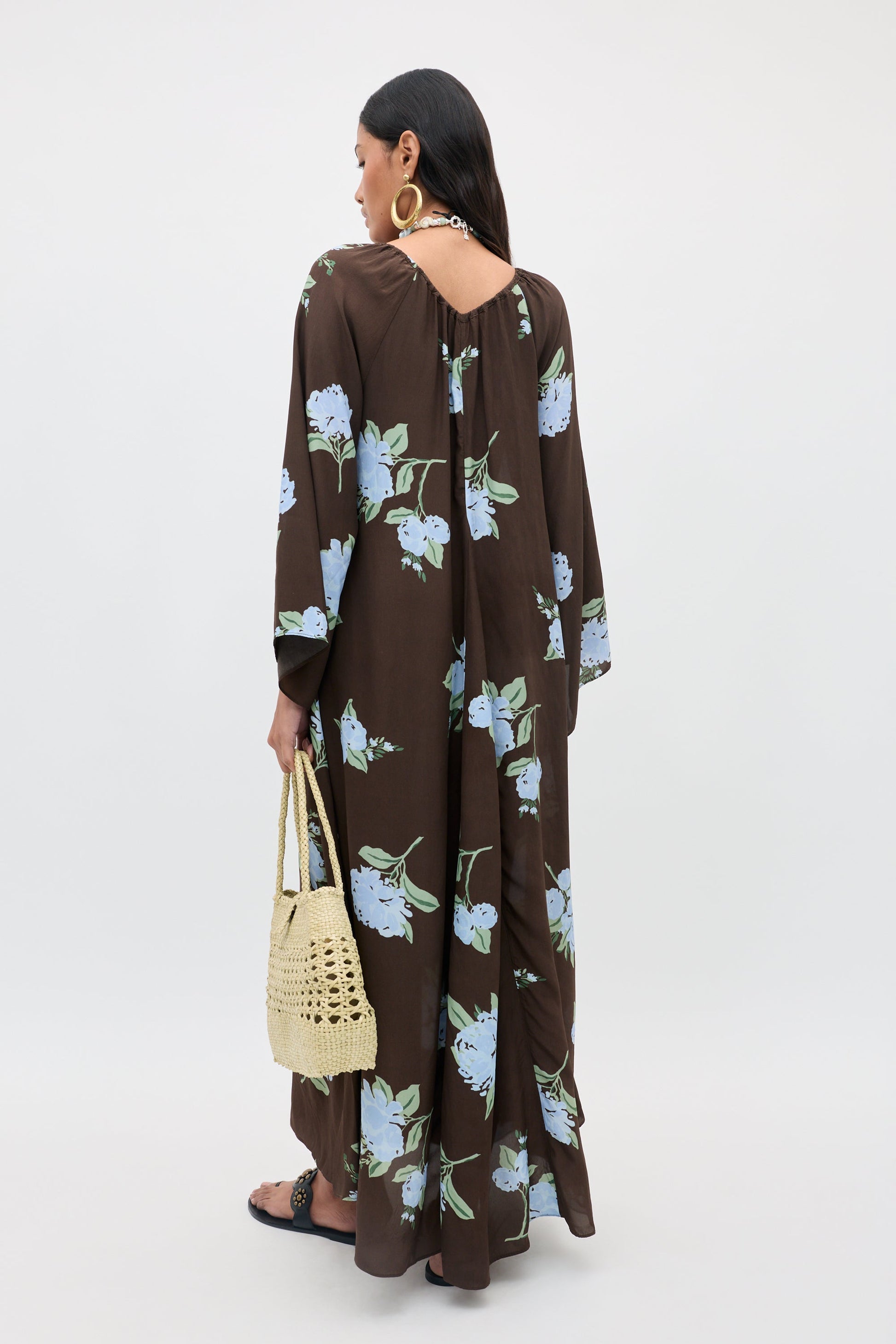 Lianne - Peonies Scatter Brown
