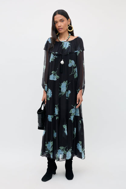 Lela - Peonies Scatter Charcoal