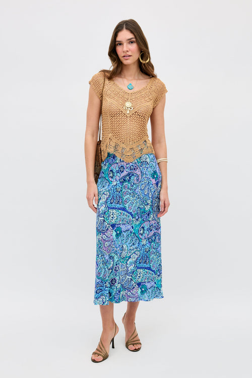 Kelly - Paisley Floral Blue