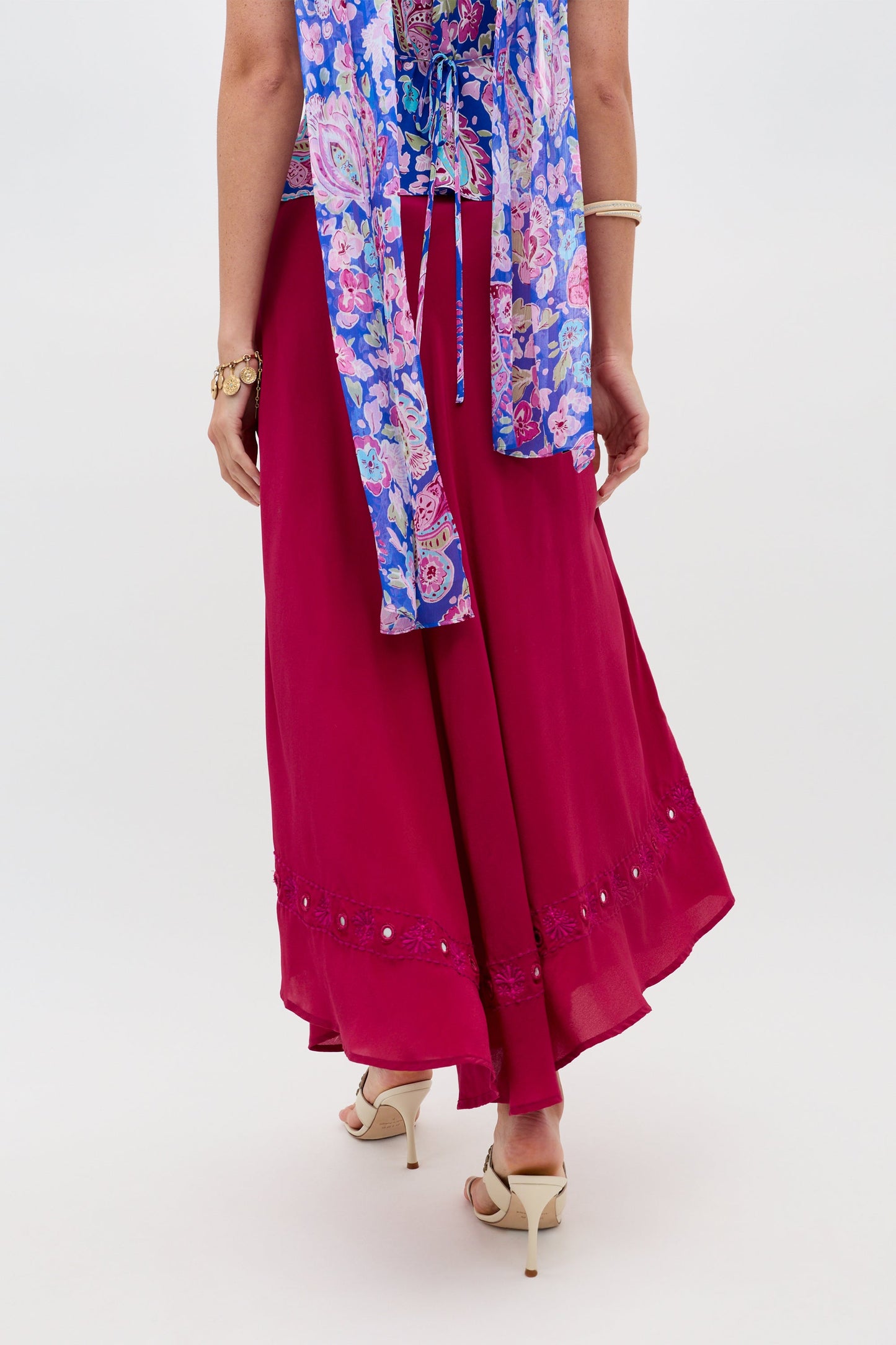 Rudy - Mirror Embellishment Magenta Pink