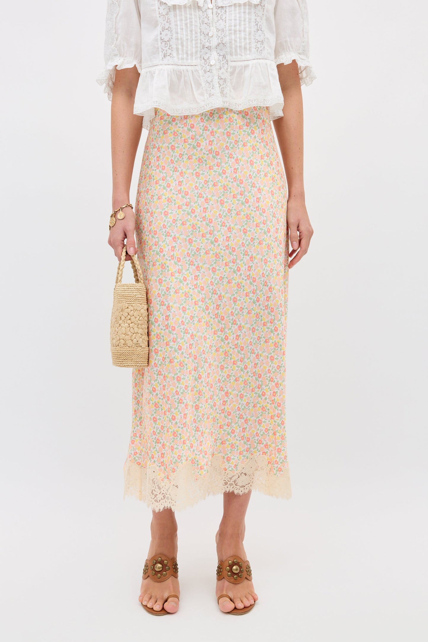 matilde skirt katie floral cream