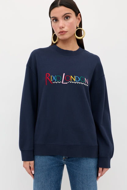 Blaze  -  London Embroidery Navy