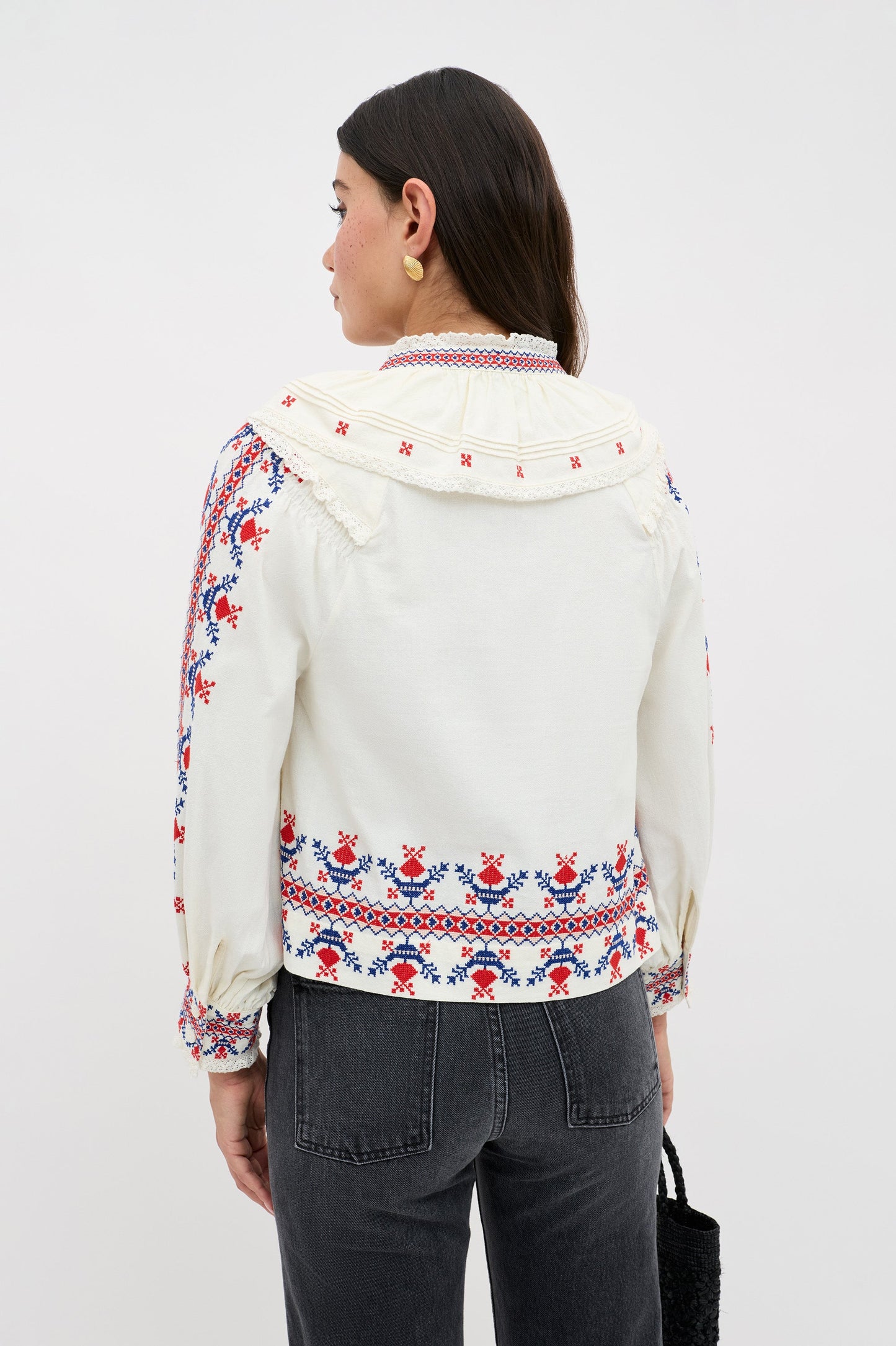 Brisella - Gea Geo Embroidery Cream