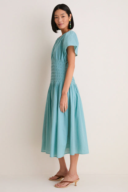 Blue Violet Ramie Dress