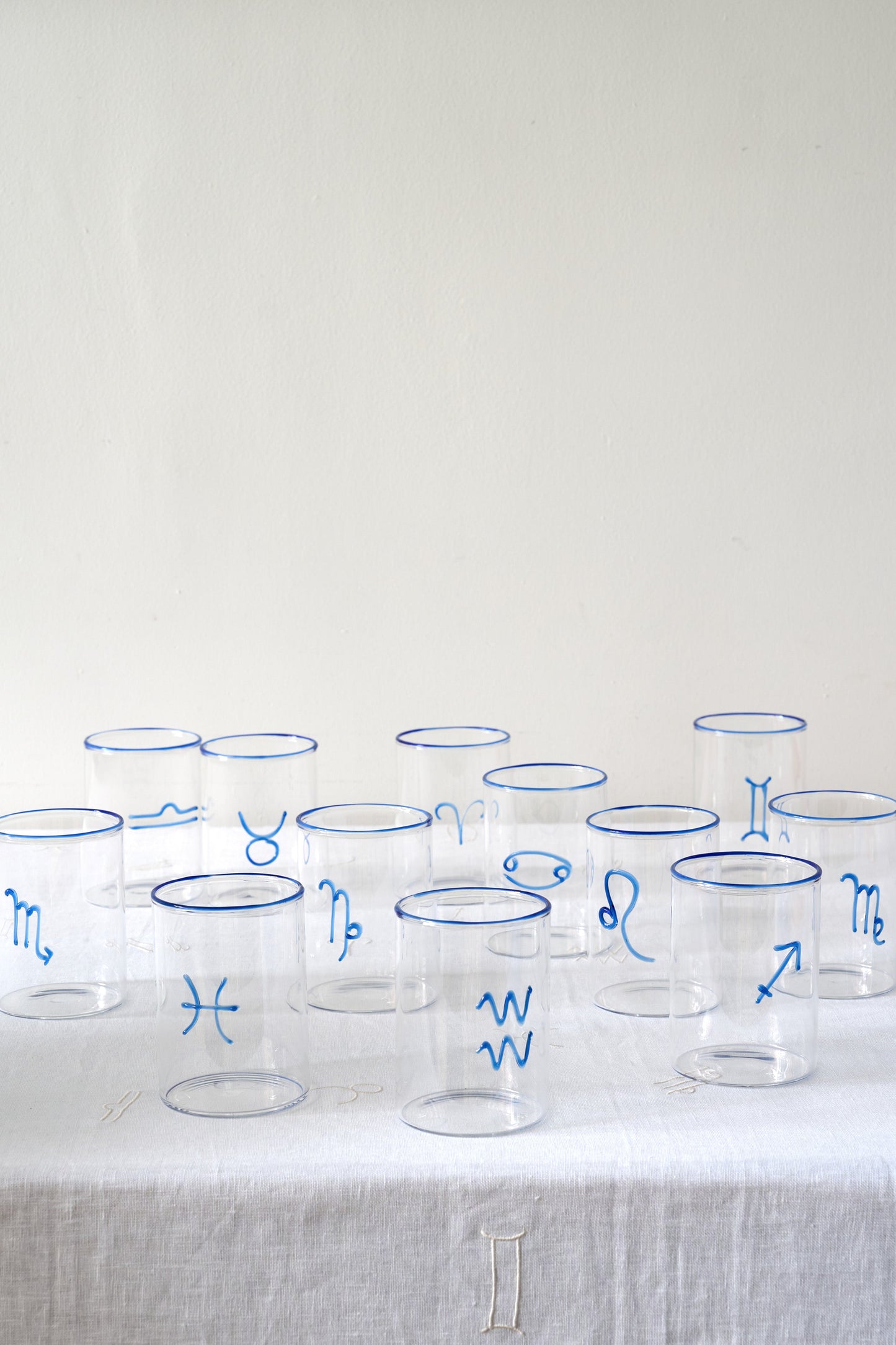 Blue Gemini Lowball Glass (Set of 2)