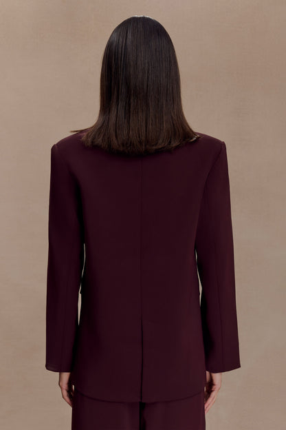 Mateo Oversized Blazer - Mahogany