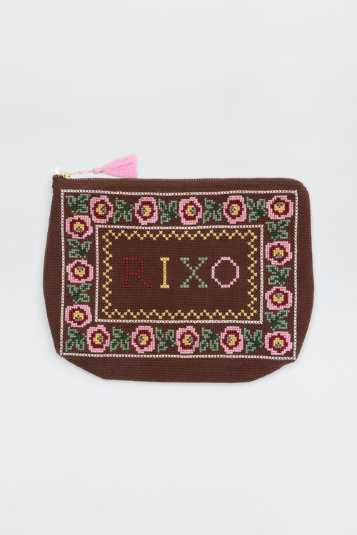 Reiko  -  Rosalia Cross Stitch Embroidery Brown