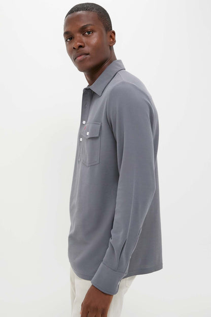 Blue Steel Long Sleeve Players Shirt
