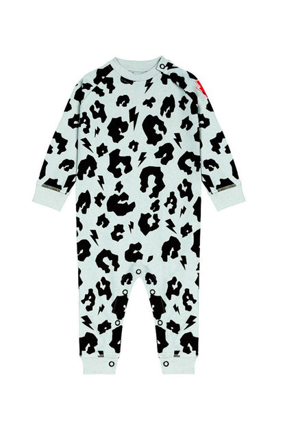 Pale Green Leopard Romper
