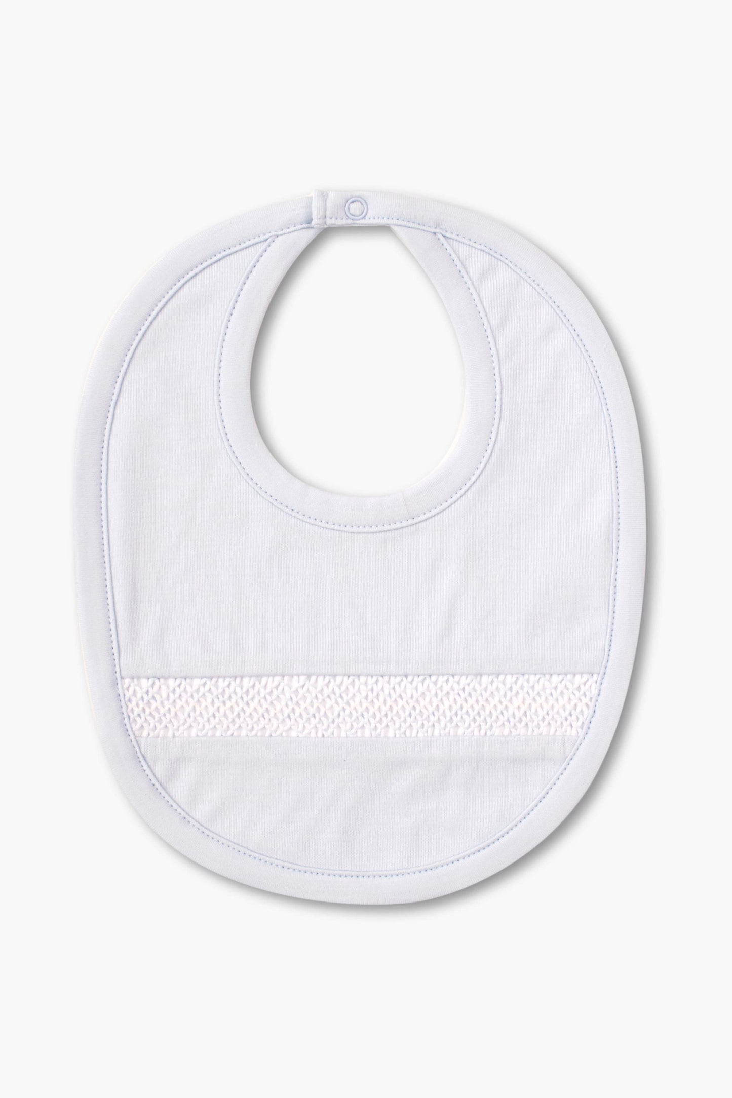 Blue Hand Smocked Bib