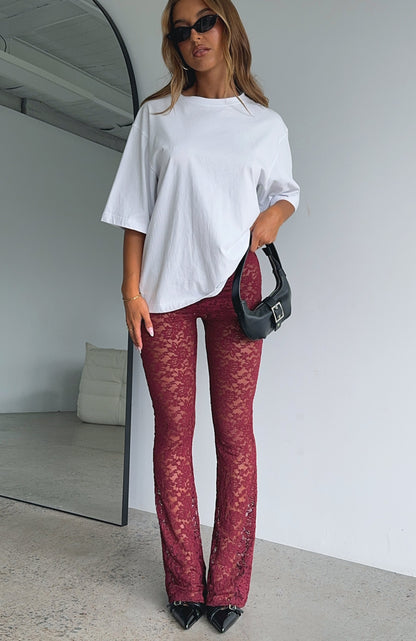 New Era Pants Wine