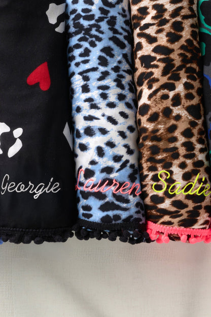 Scamp & Dude x Sabrina Elba Taupe with Grey Wild Leopard Charity Super Scarf