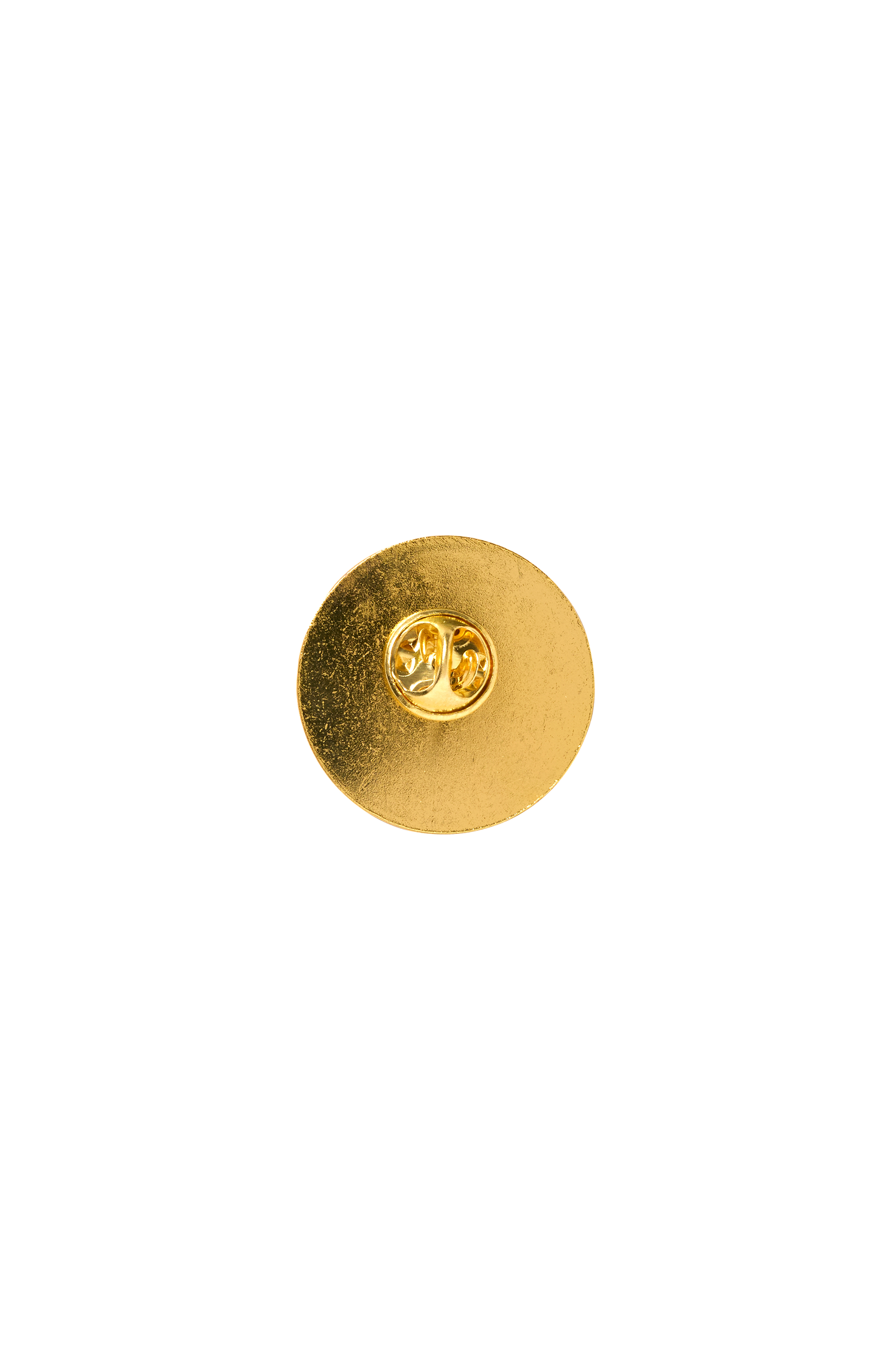 Coral Smiley Pin Badge