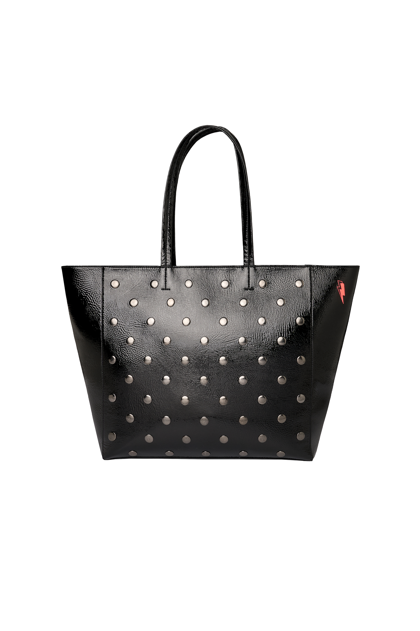 Black Studded Tote Bag