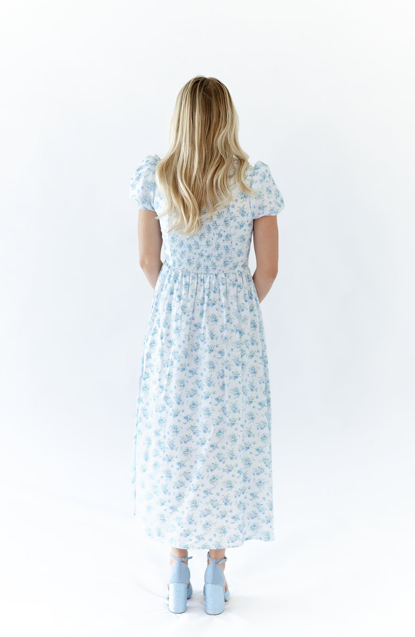 Imogen Floral Dress · Blue