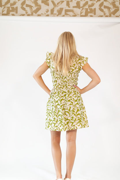 Beth Smocked Mini Dress
