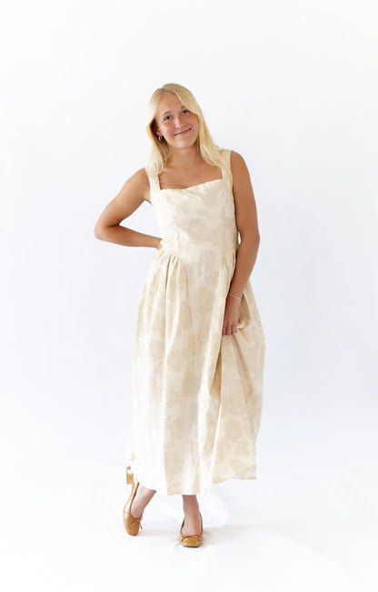 Tayna Jacquard Midi Dress