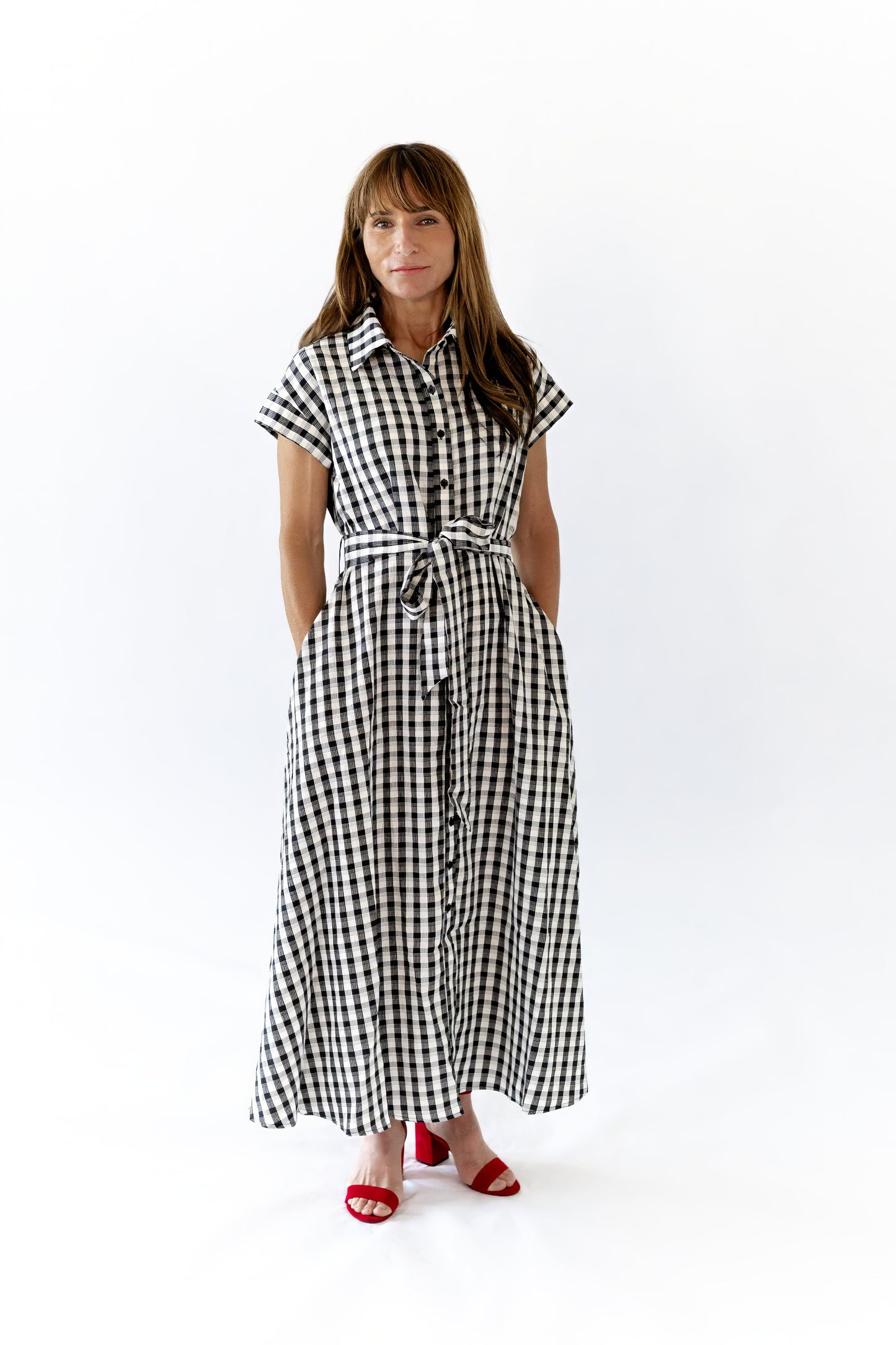 Joan Gingham Tie Waist Dress ⭐︎ Restocked