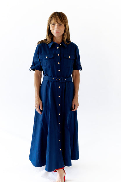 Indra Belted Maxi Dress