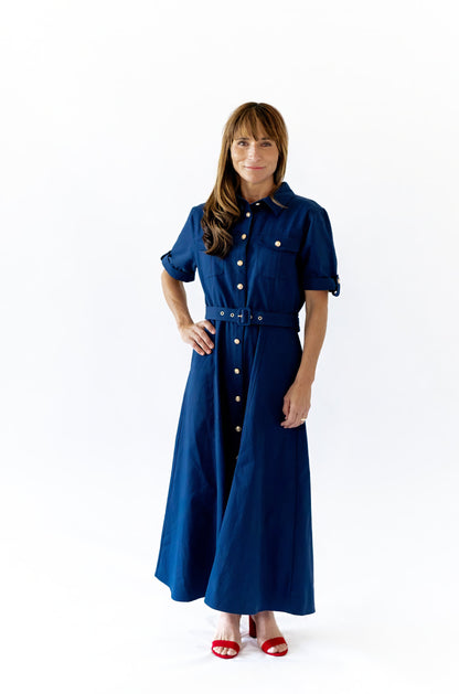 Indra Belted Maxi Dress