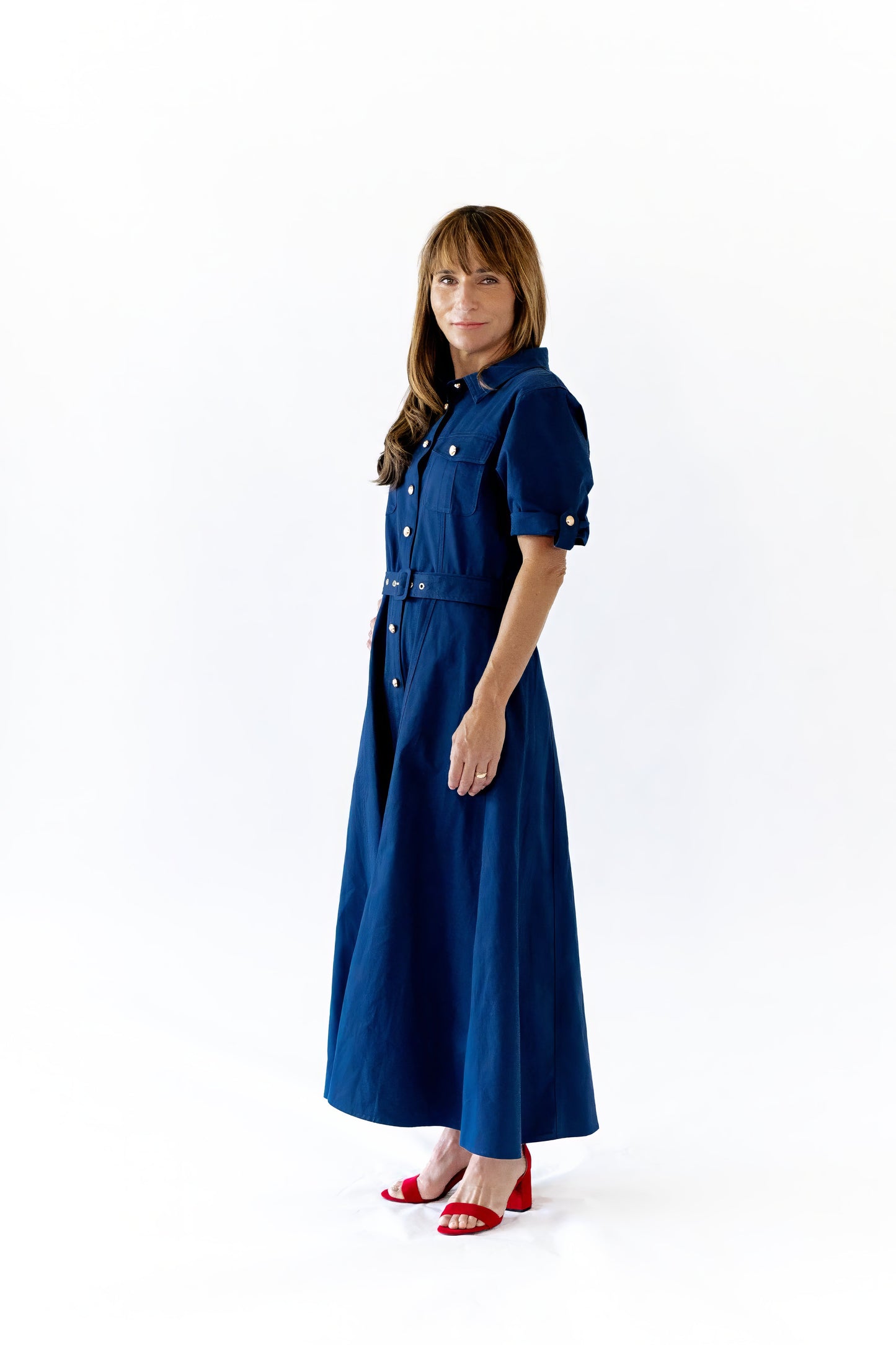 Indra Belted Maxi Dress